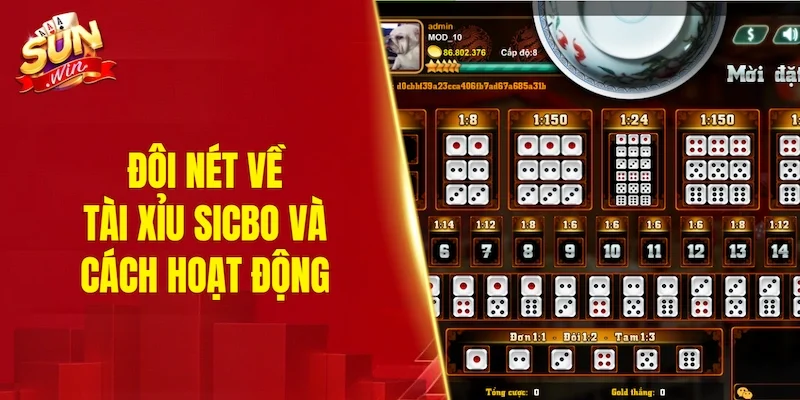 Đôi nét về tài xỉu Sicbo và cách hoạt động