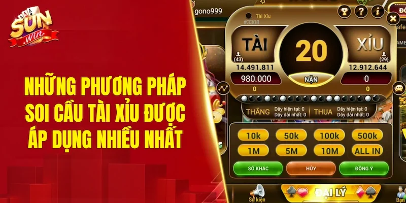 Những phương pháp soi cầu tài xỉu được áp dụng nhiều nhất