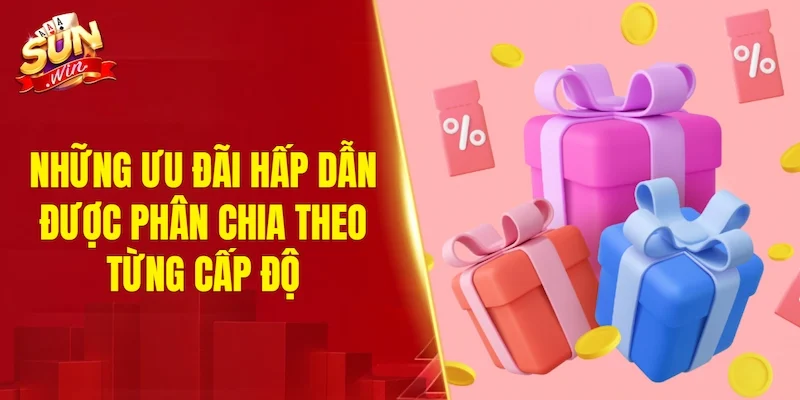 Những ưu đãi hấp dẫn được phân chia theo từng cấp độ